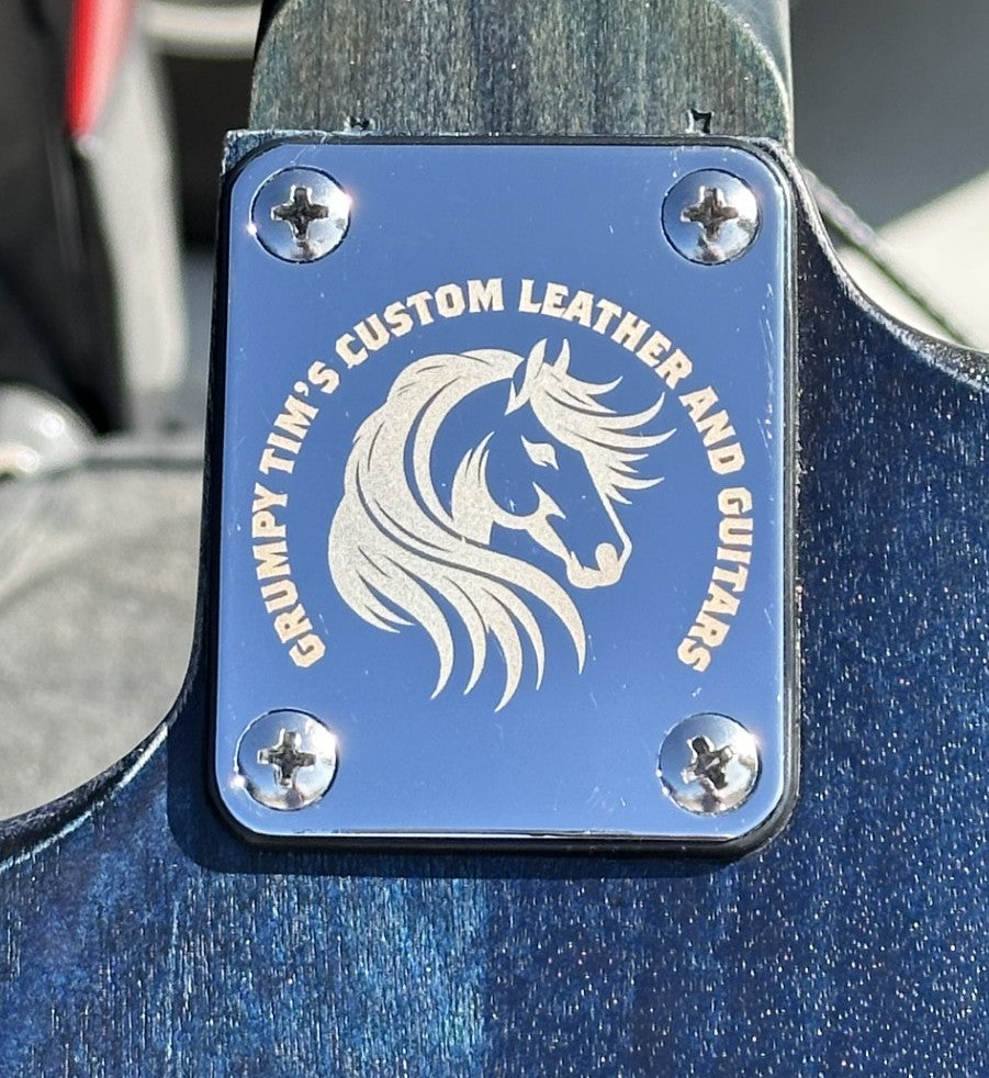 Laser Engraved Guitar Neck Plates