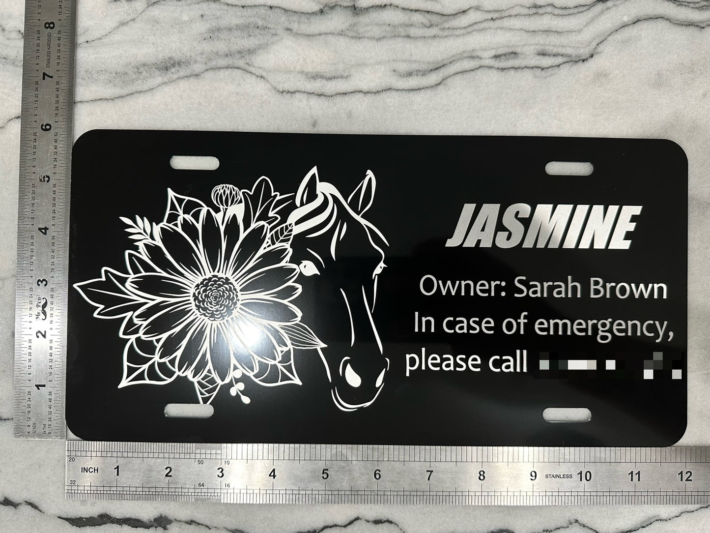 Laser Engraved License Plates